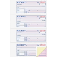 Carnet de quittance TC1182 Adams - 100 Feuilles - Bande - 3 Pièce - Autocopiant - taille de feuille 2,75 po (69,85 mm) x 7,62 po (193,55 mm) - Blanc, Canari, Rose - Sheet(s) Assorti - 1 chaque