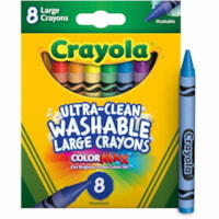 Crayola Kid's 8 Count Large Washable Crayons - Assorted - 8 / Box