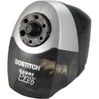 Bostitch Super Pro Commercial Pencil Sharpener - Desktop - 6 Hole(s) - 7.50" (190.50 mm) Height x 5" (127 mm) Width x 9" (228.60 mm) Depth - Gray, Black - 1 Each