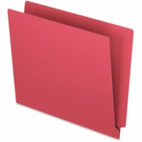 Pendaflex Letter Recycled End Tab File Folder - 8 1/2" (215.90 mm) x 11" (279.40 mm) - Red - 10% Recycled - 100 / Box