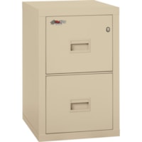 FireKing Insulated Turtle File Cabinet - 2-Drawer - 17.7" (449.07 mm) Width x 22.1" (561.98 mm) Depth x 27.8" (704.85 mm) Height - 2 x Drawer(s) for File - Letter, Legal - Fire Resistant - Parchment - Powder Coated - Steel