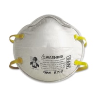 3M Particulate Respirator Mask - Recommended for: Assembly, Mechanic, Bagging, Cleaning, Chemical, Emergency, Grinding, Lead Abatement, Paint, Petrochemical, Pharmaceutical, ... - Standard Size - Dust, Airborne Particle Protection - White - Adjustable, Lightweight, Cushioned, Secure - 20 / Box