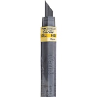 Pentel Super Hi-Polymer Leads - 0.9 mm (0.04")Bold Point - HB - Black Lead - 15 Tube