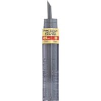 Pentel Super Hi-Polymer Leads - 0.5 mm (0.02") , Fine Point - B - Black Lead - 12 / Box