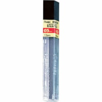 Recharge de crayon Super Hi-Polymer Pentel - 0,5 mm (0,02 po) , Fin Pointe - HB - Lead Noir - 12 / Tube