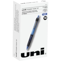 uniball(tm) Power Tank Retractable Ballpoint Pens - 1 mm (0.04") Pen Point - Medium Marker Point - Refillable - Retractable - Blue Ink - Blue Barrel - 1 Dozen