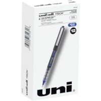 uniball(tm) Vision Rollerball Pens - 0.5 mm (0.02") Micro Pen Point - Blue Ink - 1 Dozen