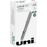 uniball(tm) Vision Rollerball Pens - 0.7 mm (0.03") Fine Pen Point - Green Ink - 1 Dozen