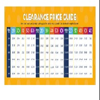 ClearPrice Charts Green, GSK, Size: 22¿ x 8.5¿