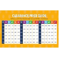 ClearPrice Charts Purple, GSK, Size: 22¿ x 8.5¿