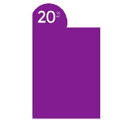Purple 20% CR CT Top-Take20% off, 1 pk=50