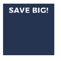 Slider Topper Sign -Save Big, GSK, 12"x10.75"  