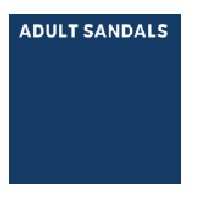 Slider Topper Sign -Adult Sandals, GSK, 12"x10.75"  