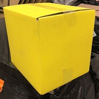 YELLOW AP BOXES 11" x 9" x 9.5" Max order 12 per year