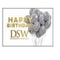 DSW GC DSW Happy Birthday B/W, 1 pk=20