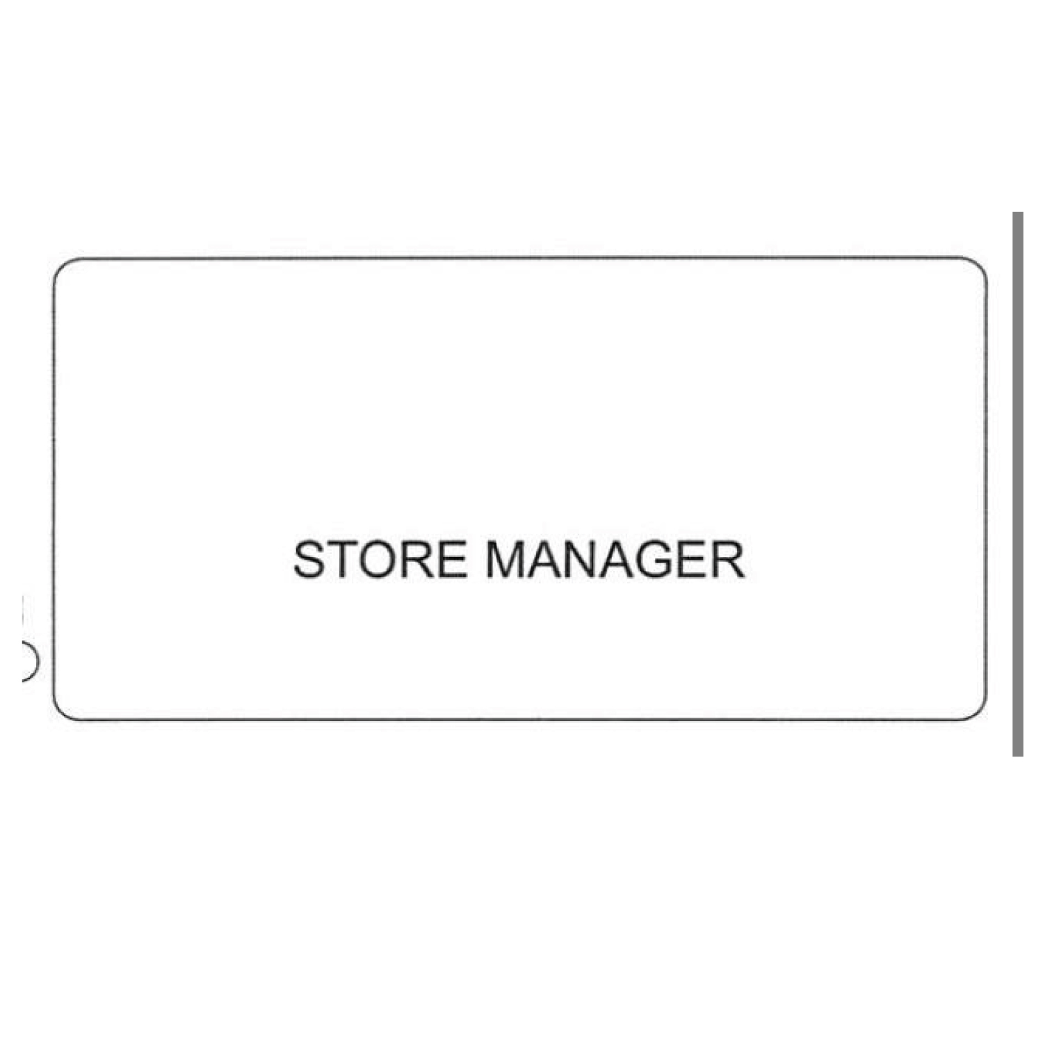 NAME BADGE "MANAGER"  