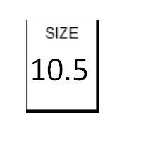 SIZE 10.5 WHITE STICKER - ROLL, 250 stickers per roll - FR