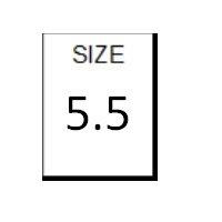 SIZE 5.5 WHITE STICKER - ROLL, 250 stickers per roll - FR