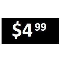 $4.99 - Black PRICE POINT STICKERS - SHEET