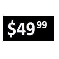 $49.99 - Black PRICE POINT STICKERS - SHEET