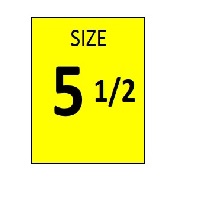 SIZE 5.5 YELLOW STICKER - ROLL, 250 stickers per roll - FR